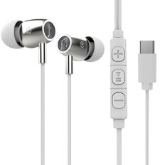 Veon In Ear USB-C Earphones with Microphone VNA06SLV Silver
