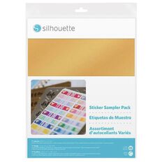 Silhouette Sticker Sampler Pack Multi 8.5 x 11 inch 11 Sheets