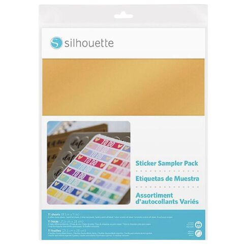 Silhouette Sticker Sampler Pack Multi 8.5 x 11 inch 11 Sheets