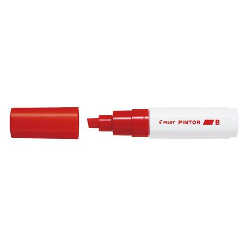 Pilot Pintor Marker Chisel Broad 8.0mm Tip Red