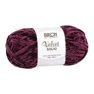 Birch Velvet Yarn 100% Polyester 100G Wine