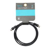 Tech.Inc Coaxial Cable Male to Female Plug 1.5m