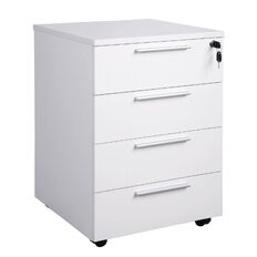 Cubit 4 Drawer Lockable Mobile White