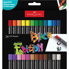 Faber-Castell Black Edition Oil Pastels 24 Pack