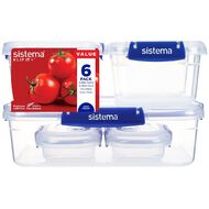 Sistema Klip It Plus Container Starter Assorted 6 Pack