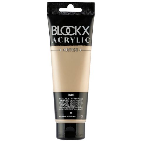 BLOCKX Acrylic Tube Metallic Champagne 120ml