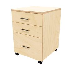 Zealand 3 Drawer Mobile Ply Finish No Lock