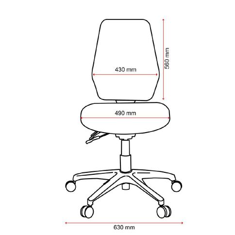 Buro Seating Aura Ergo Plus Charcoal