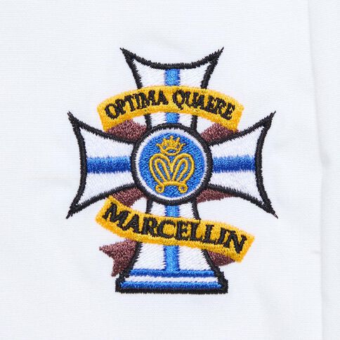 Schooltex Marcellin College Senior Short Sleeve Blouse New Embroidery