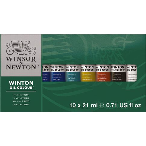 Winsor & Newton Winton Set of 10 21ml Multi-Coloured