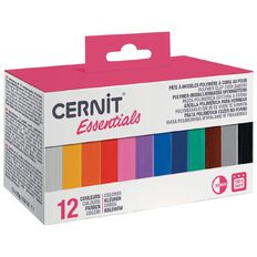 Cernit Polymer Clay Mini Blocks 25g Essentials Pack of 12
