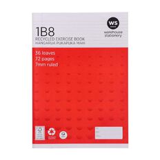 WS Exercise Book 1B8 7mm Ruled 36 Leaf Red