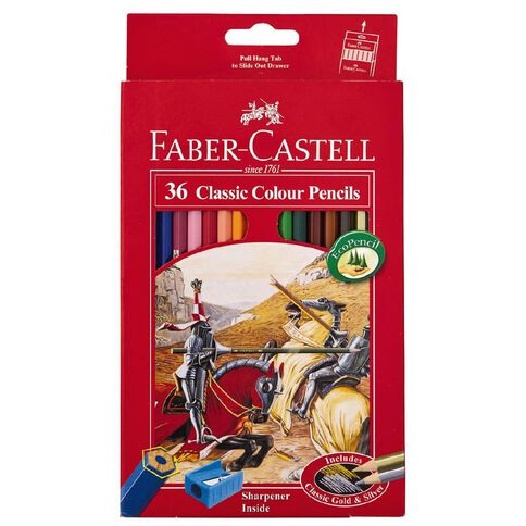 Faber-Castell Classic Colour Pencils Multi-Coloured 36 Pack