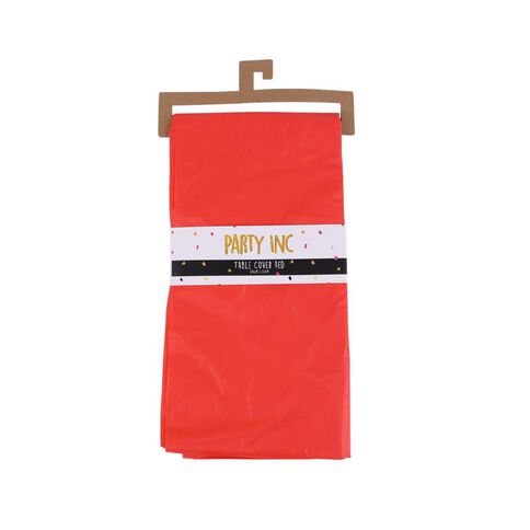 Party Inc Table Cover 137cm x 274cm Red