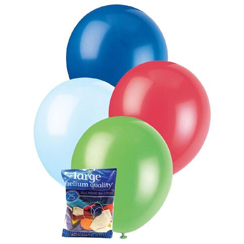 Unique Decorator Balloons 30cm 25 Pack Multi-Coloured