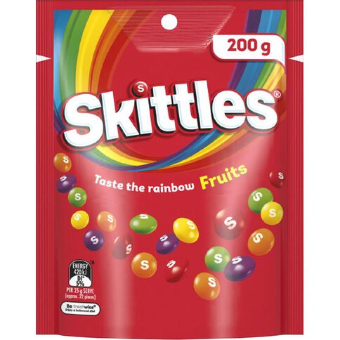 Skittles Fruits Lollies Large Bag 200g