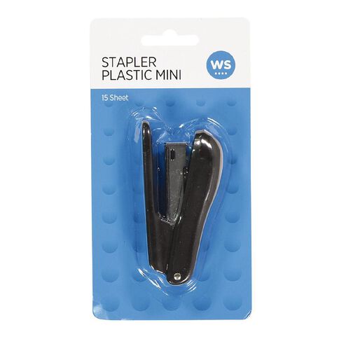 WS Stapler Mini 15 Sheet Black