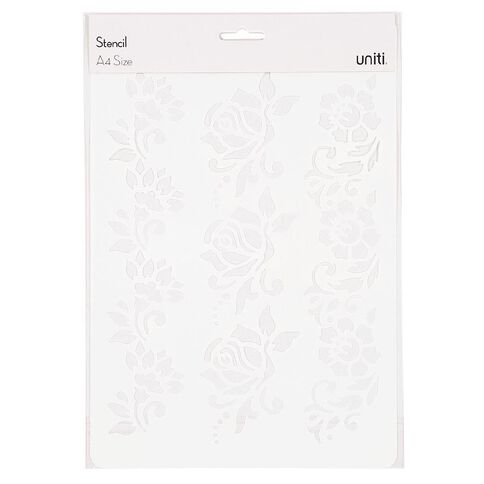 Uniti Stencil White A4