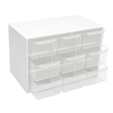 Uniti Plastic Storage Box with 9 Compartments