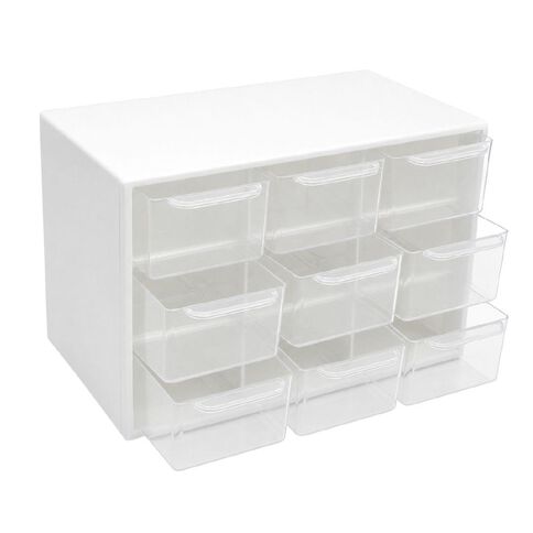 Uniti Plastic Storage Box with 9 Compartments