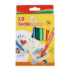 Textile Markers 10 Colours