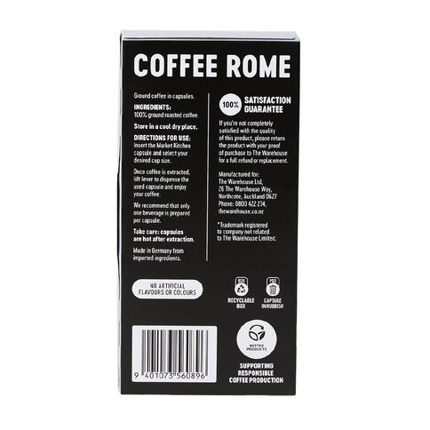 Market Kitchen Coffee Capsule Rome 10 Pack