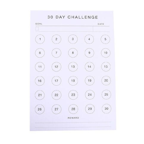 Uniti 30 Days Challenge Monthly Planner A5