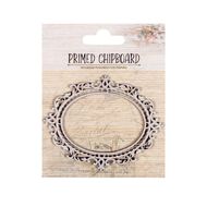 Primed Chipboard Oval Frame 1pc Little Birdie