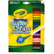Crayola Super Tip Markers Multi-Coloured 20 Pack