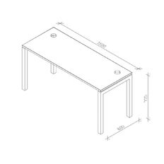 Zealand Desk Premium Plywood 1500w White Frame