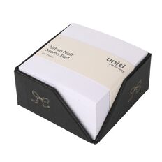 Uniti Stationery Urban Noir Black Square Memo Pad