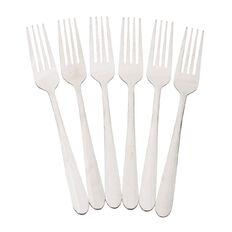 Living & Co Everyday Forks Stainless Steel 6 Pack
