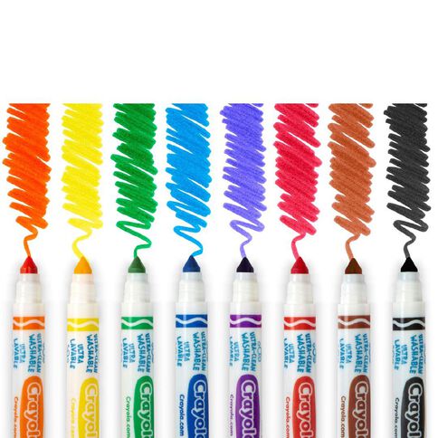 Crayola 32 Pack Classic Ultra-Clean Washable Broadline Marker Deskpack