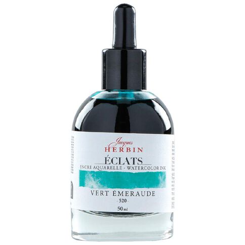 Jacques Herbin Eclats Watercolour Ink 520 50ml Emerald Emerald