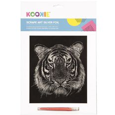 Kookie Scrape Art Set Silver Grey 1 Pack