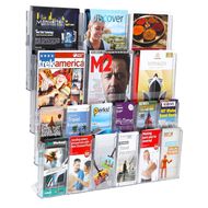 Deflecto Brochure Holder Lit Loc Wall Rack Kit 12 x Dle 6 x A4