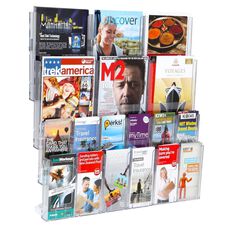 Deflecto Brochure Holder Lit Loc Wall Rack Kit 12 x Dle 6 x A4