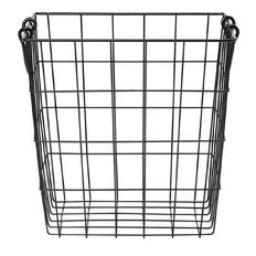 Living & Co Wire Basket with Handles Black