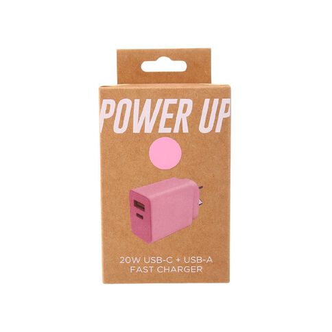 Lifestyles 20W USB-C Wall Charger Pink