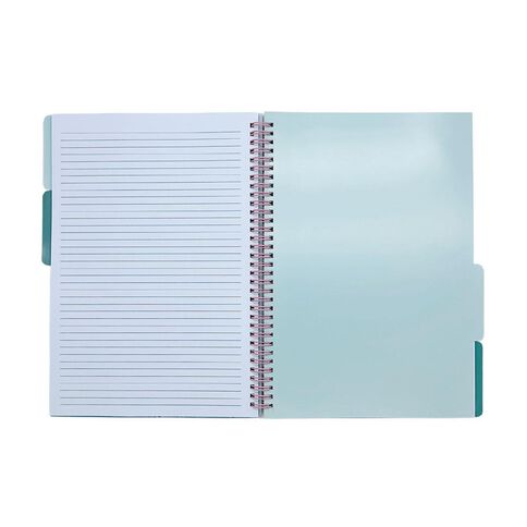 Uniti Clubhouse Softcover Notebook With Dividers A4 Pink