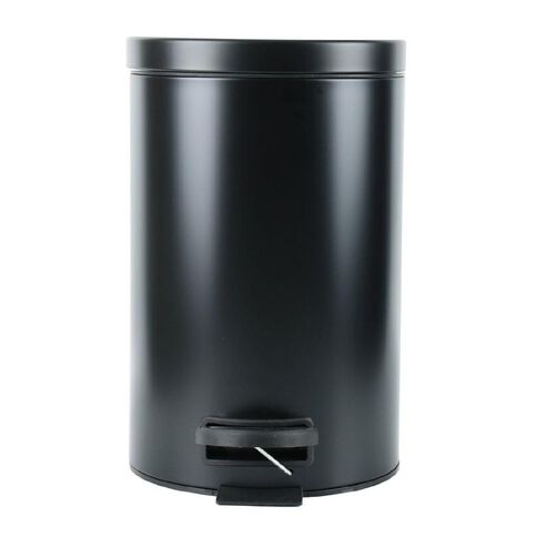 Living & Co Pedal Bin Black 12L