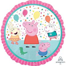 Peppa Pig Anagram Peppa Pig 45cm Standard Foil Balloon