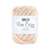 Birch Cotton Print 4Ply Worsted 100% Cotton 65G Summer Melon