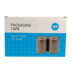 WS Packaging Tape 48mm x 100m 6 Pack