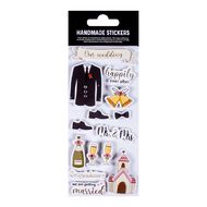 3D Glitter Handmade Embellishment- Tie The Knot 14Pc Little Birdie