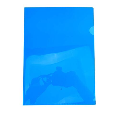WS L-shaped Pockets 10 Pack Blue A4