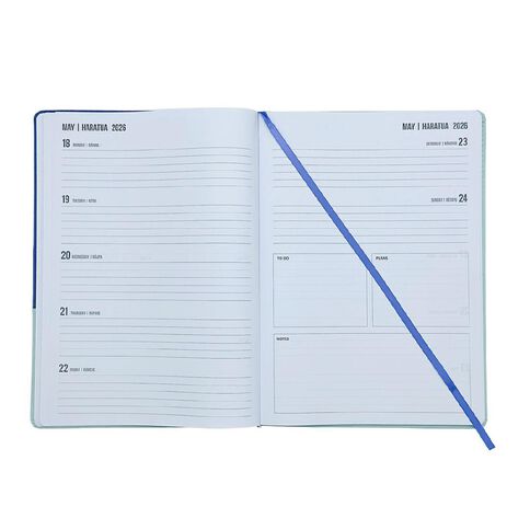 WS 2026 Diary Week To View Wave Multi-Coloured
