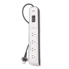 Belkin 4-Way Surge Protector With 2m Cord White