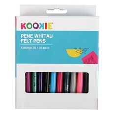 Kookie Te Reo Felt Pens 36 Pack
