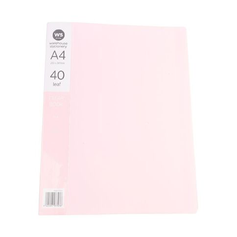 WS Colour Pop Clearbook 40 Page Pink